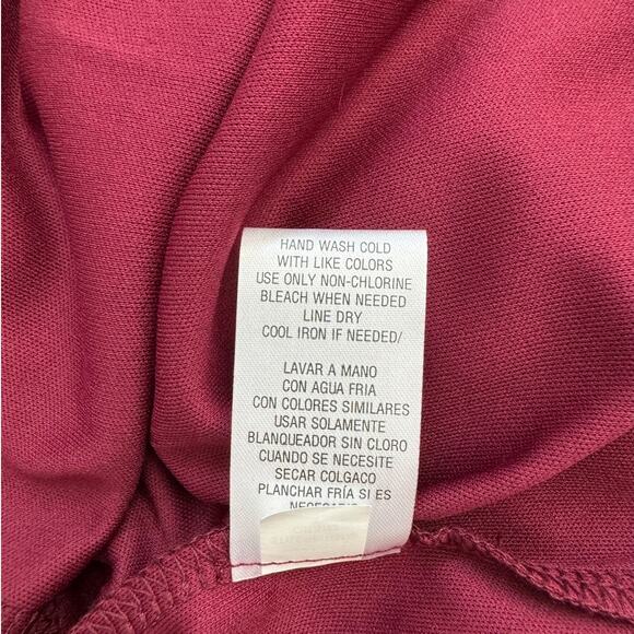 SIGNATURE BY ROBBIE B Burgundy Neck Tie Dress Size 8P - Picture 9 of 11